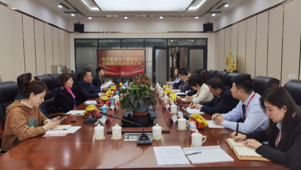 甘肅省委統(tǒng)戰(zhàn)部副部長(zhǎng)、省工商聯(lián)黨組書記茍?zhí)旌暌恍猩W臨蘭州亞太集團(tuán)檢查指導(dǎo)工作